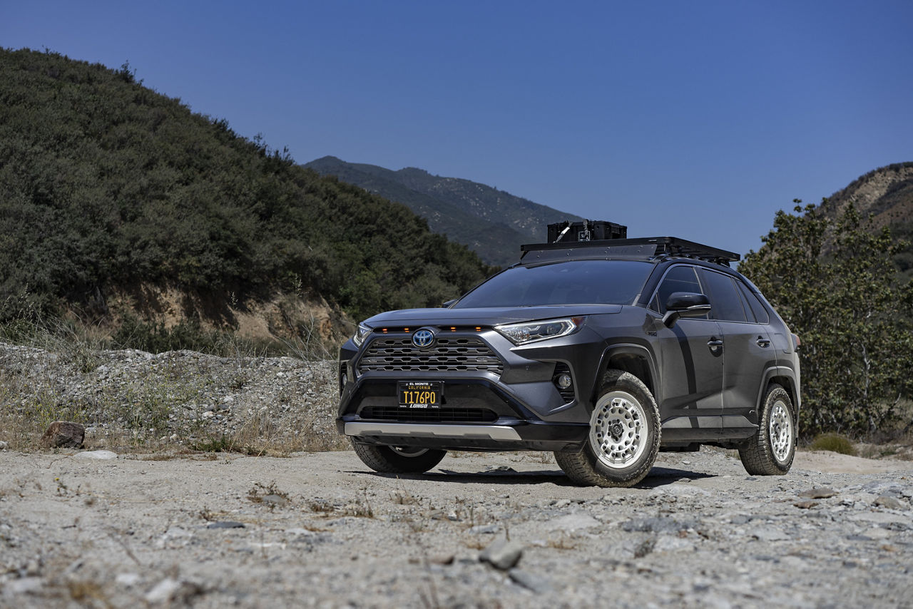 2021 Toyota RAV4 - Black Rhino FUJI - White | Wheel Pros